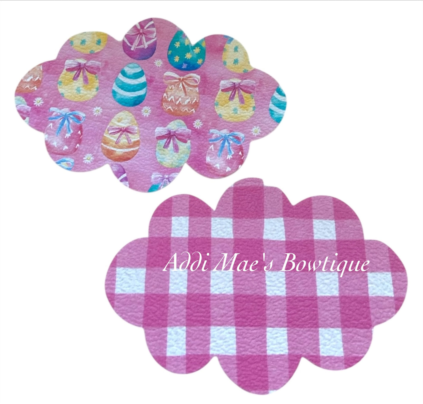 Bright Easter Eggs Gingham Snap Clip Set