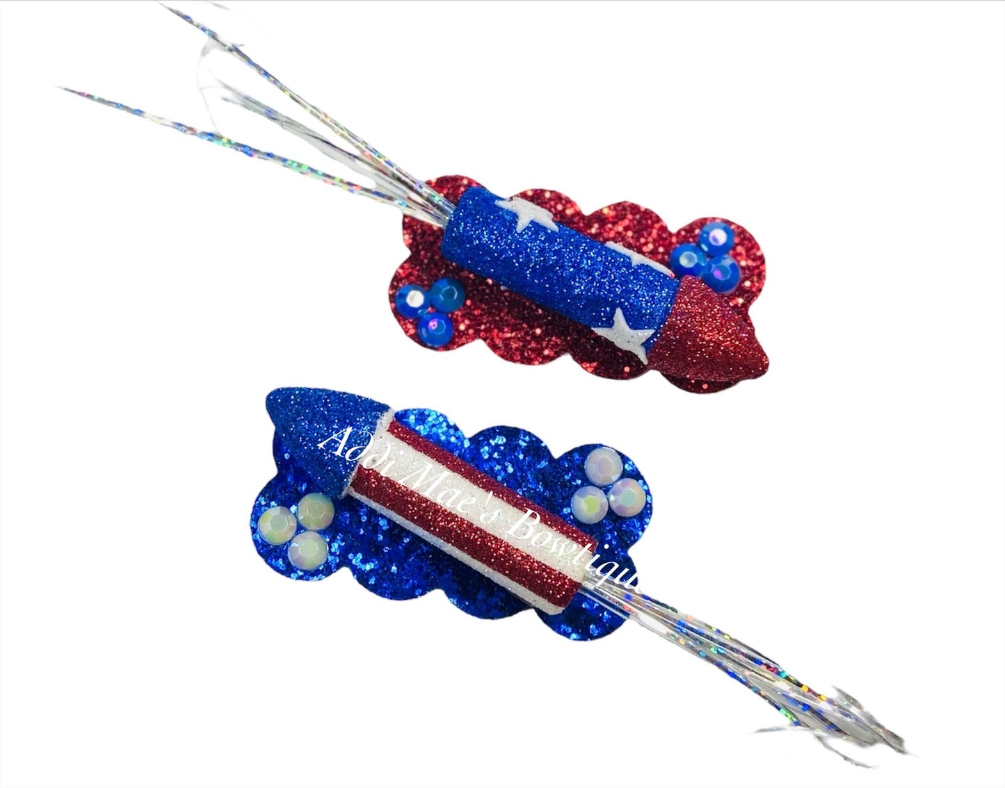 Patriotic Fireworks Clip Set