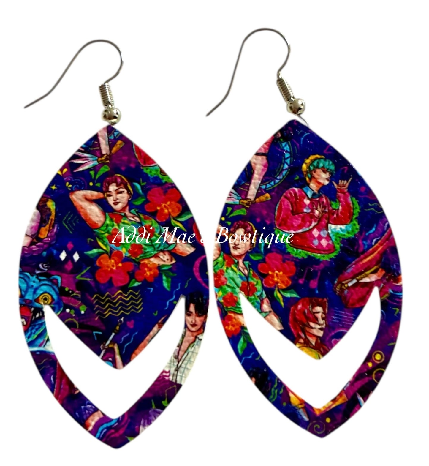 K Pop Demon Hunters Dangle Earrings