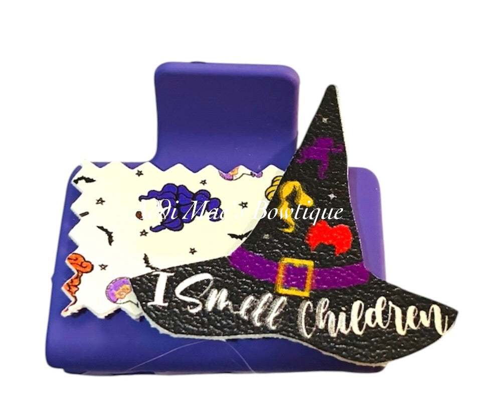 Witch Sisters Halloween Small Claw Clip