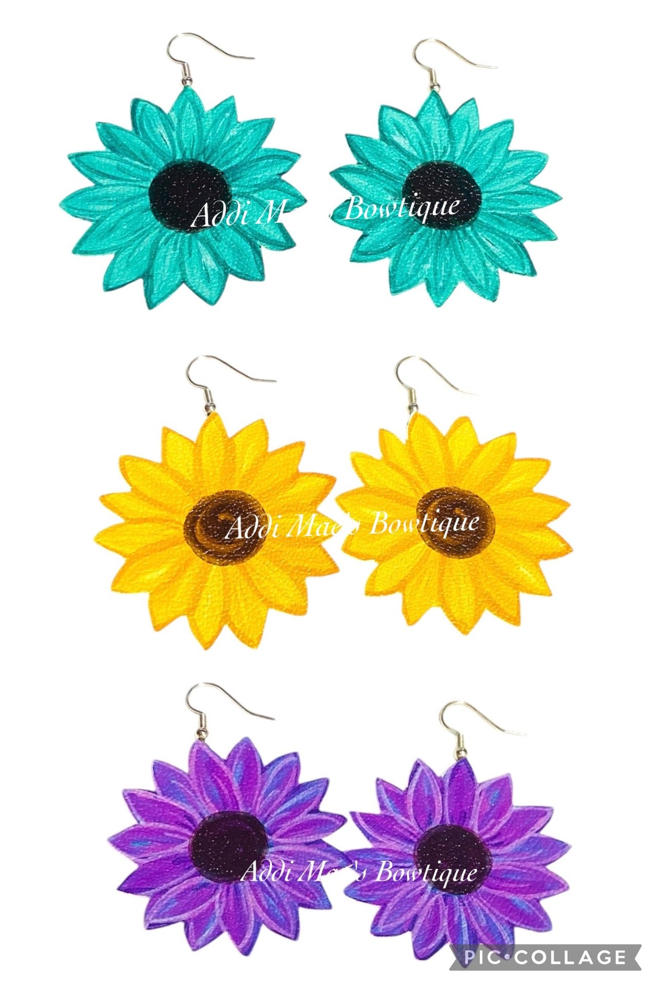Sunflower Dangle Earrings
