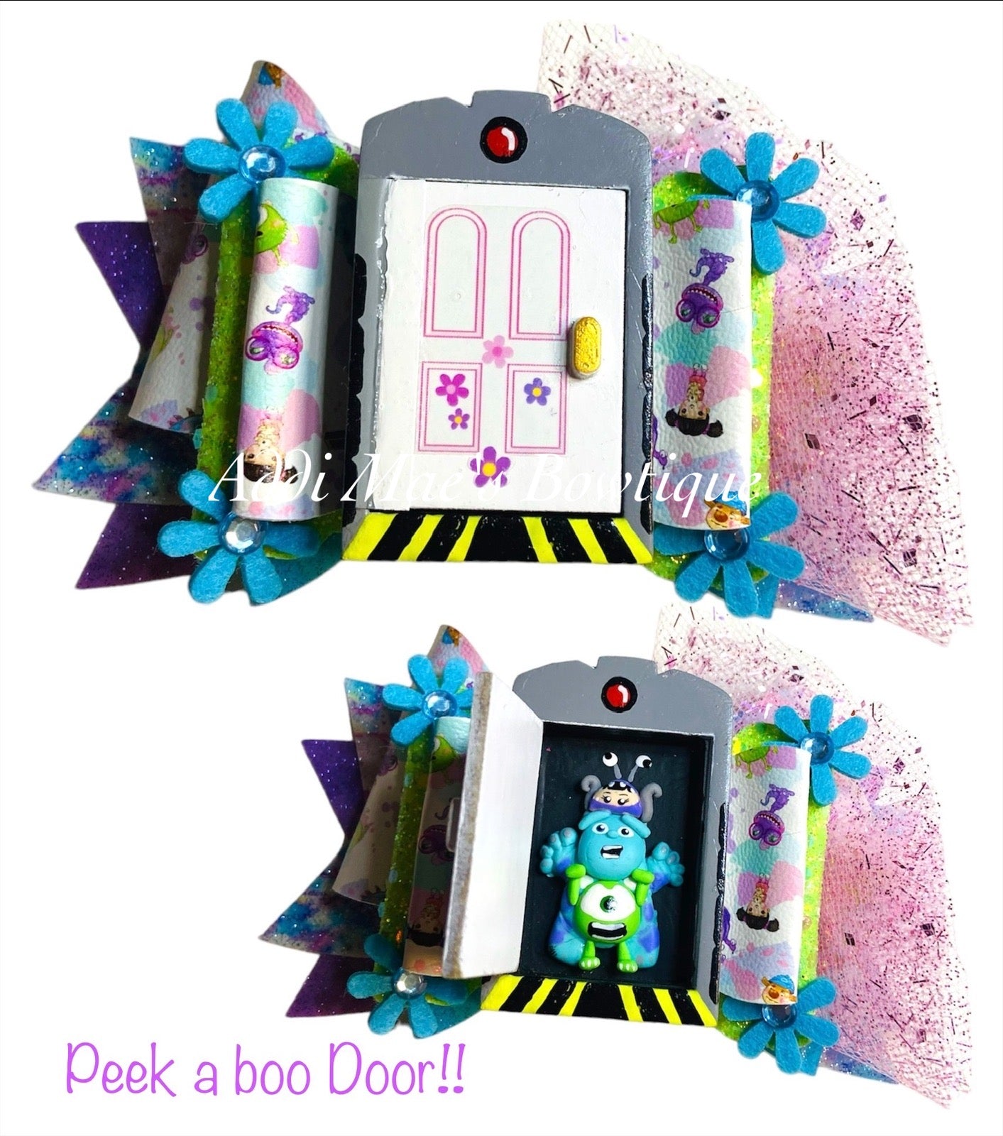 Peek a Boo Door Monsters Bow