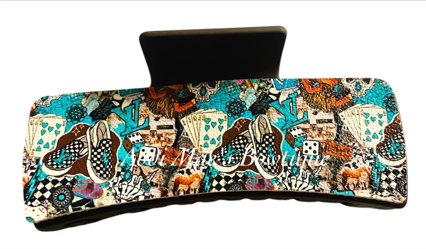 Pop Culture Teal XL Claw Clip