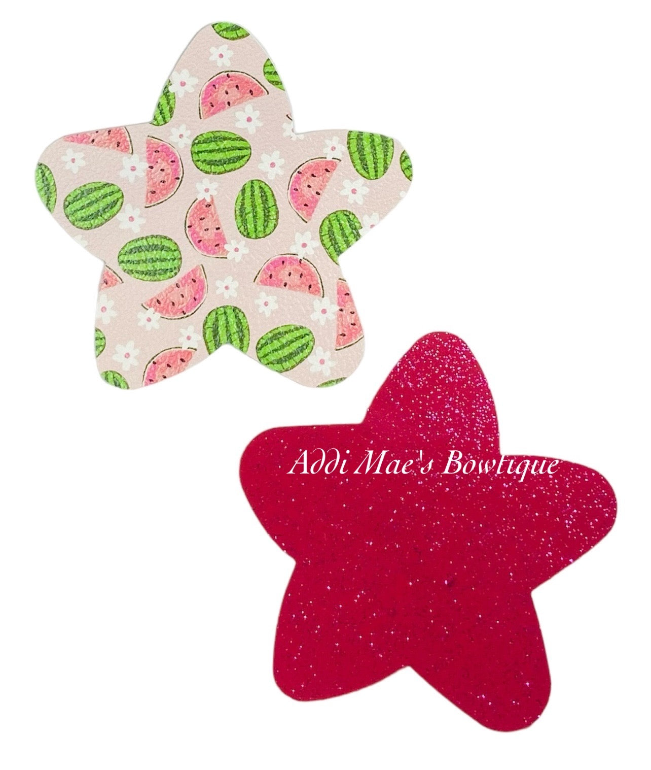 Watermelon Star Shaped Snap Clip Set