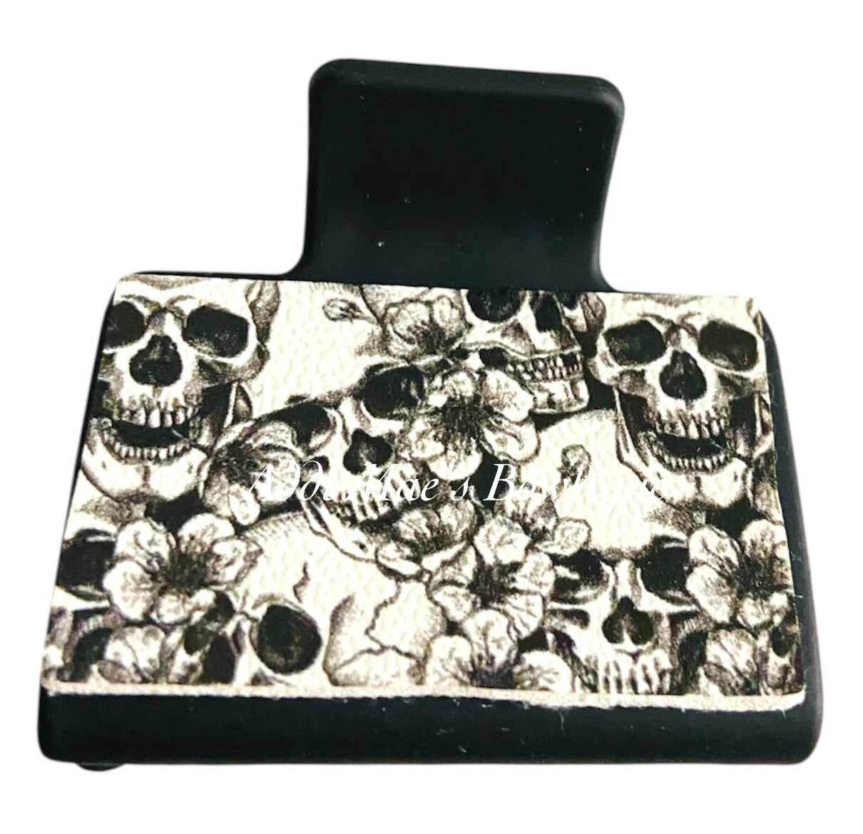 Floral Skulls Small Claw Clip