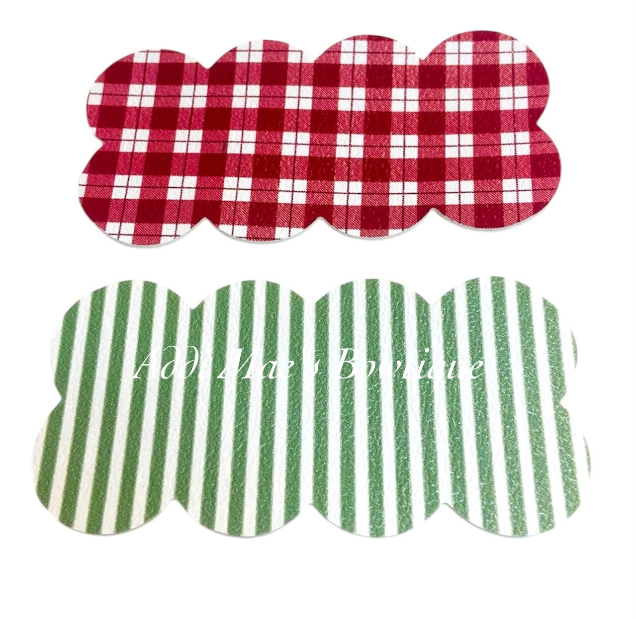 Fall Apple Plaid Snap Clip Set