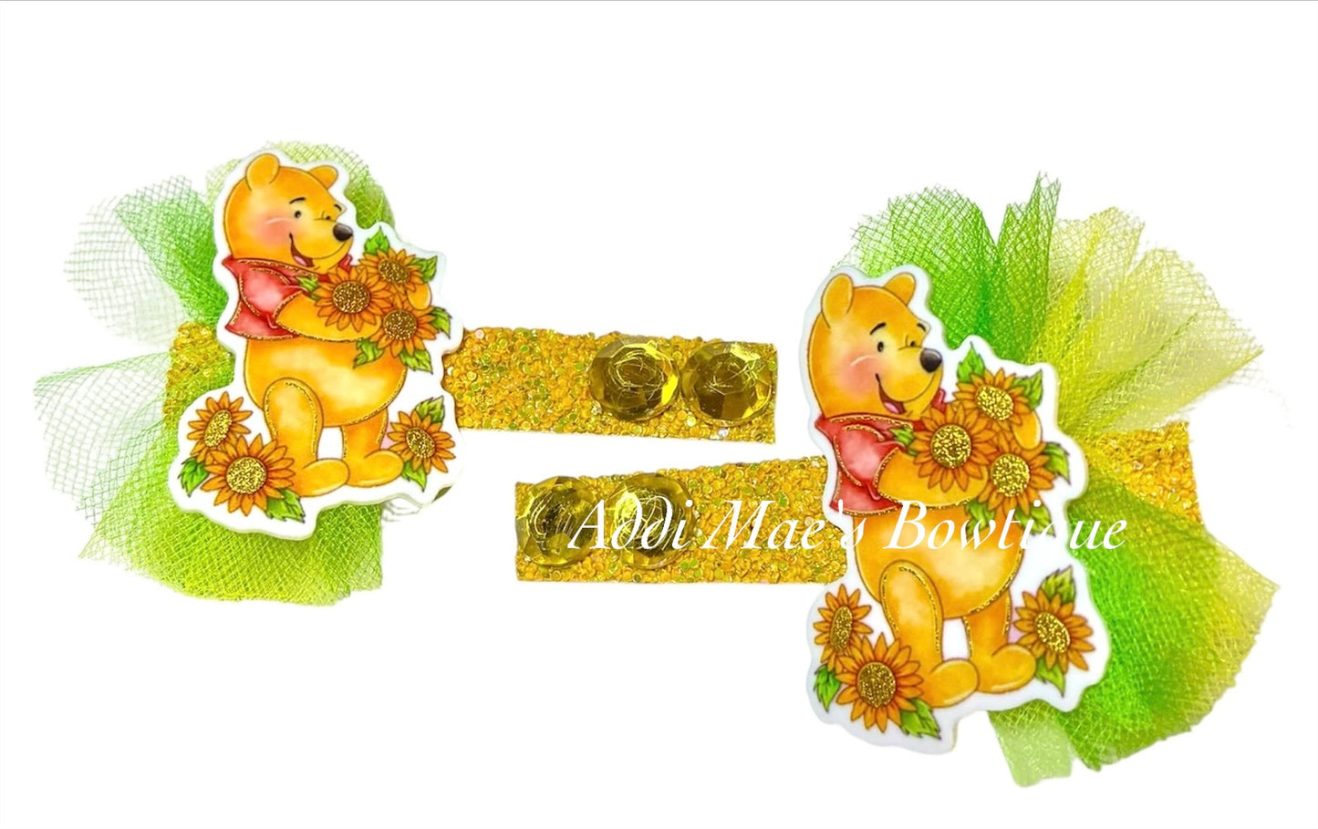 Yellow Bear Alligator Clip Set