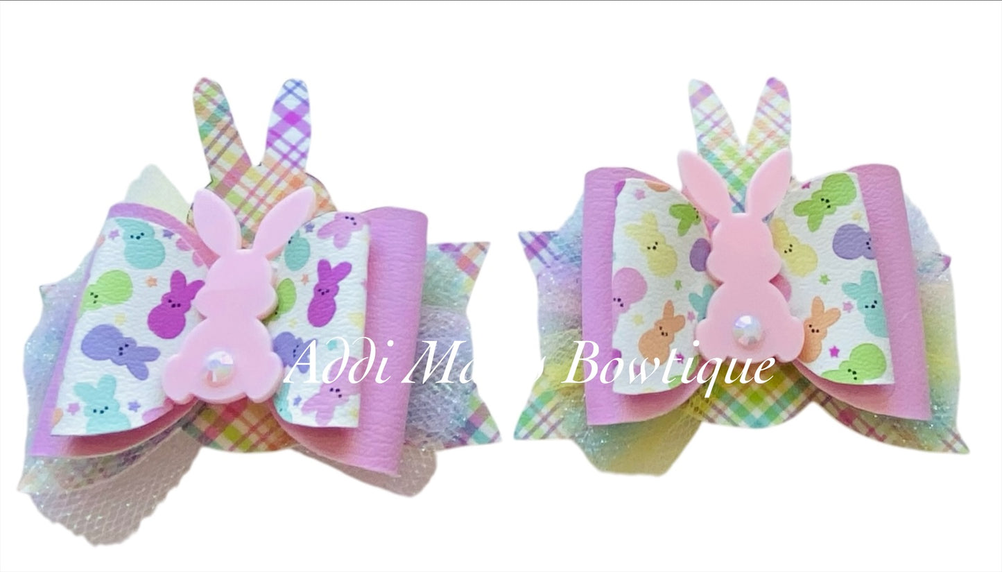 Marshmallow Bunnies Piggy Bows