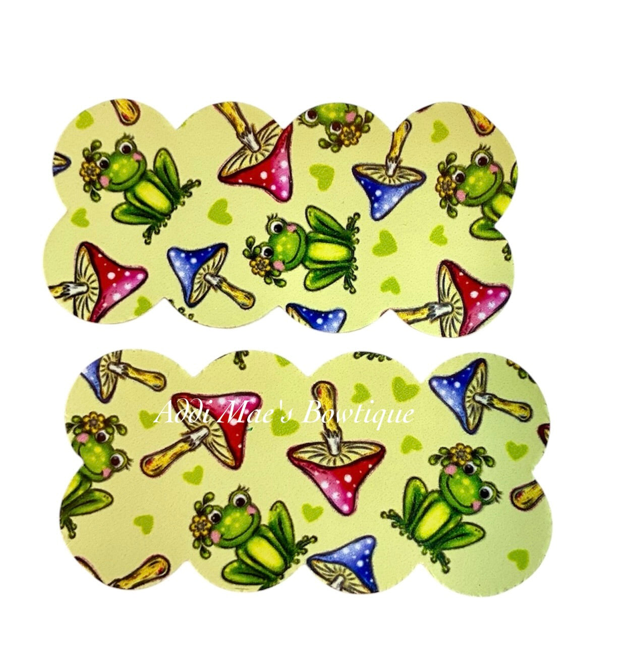 Cute Frogs & Mushrooms Snap Clip Set