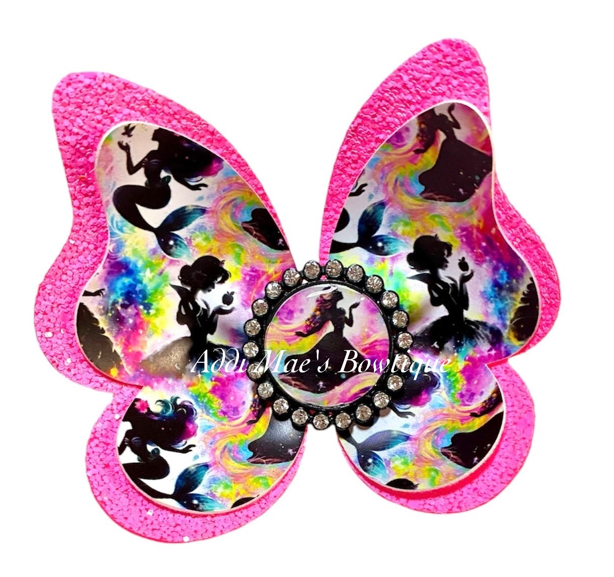 Princess Silhouette Butterfly Bow