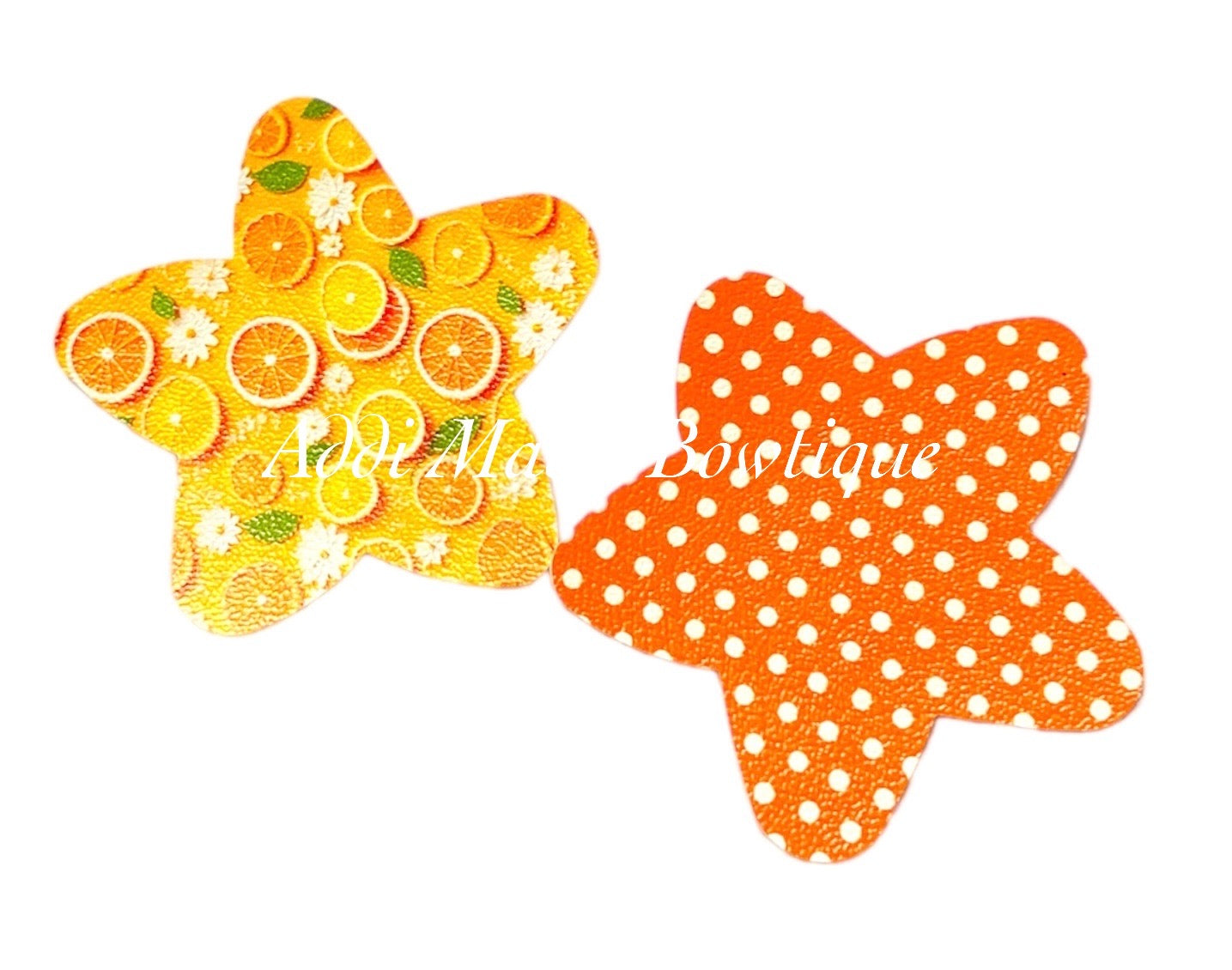 Oranges Fruit Star Shaped Snap Clip