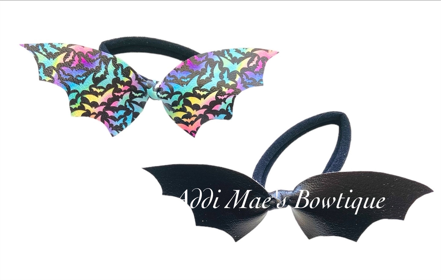 Bat Wings Halloween Top Knot Pony