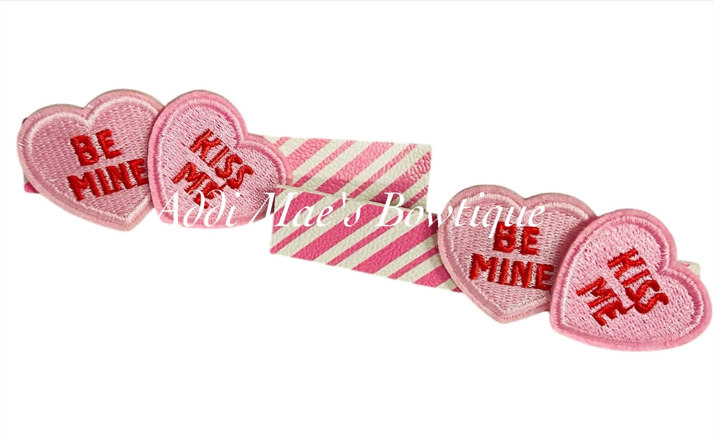Valentines Hearts Alligator Clip Set