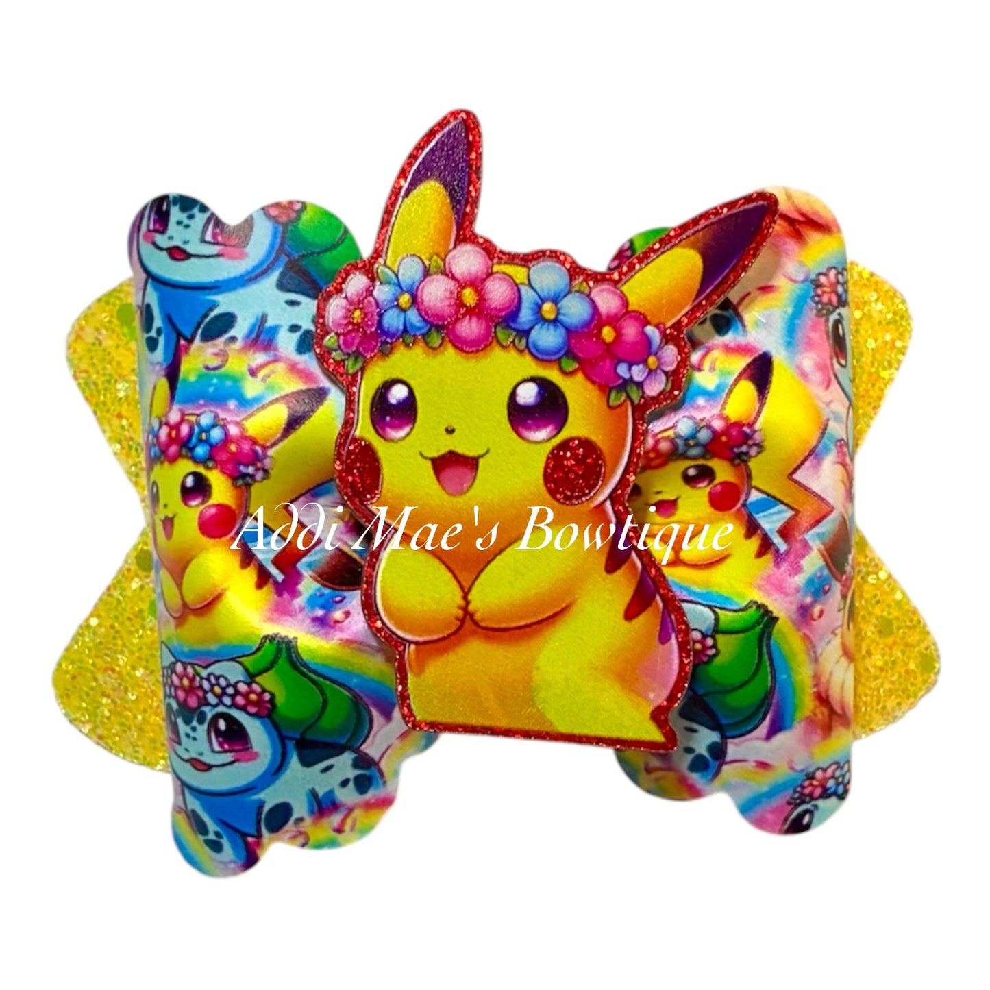 Yellow Pocket Monster Bow