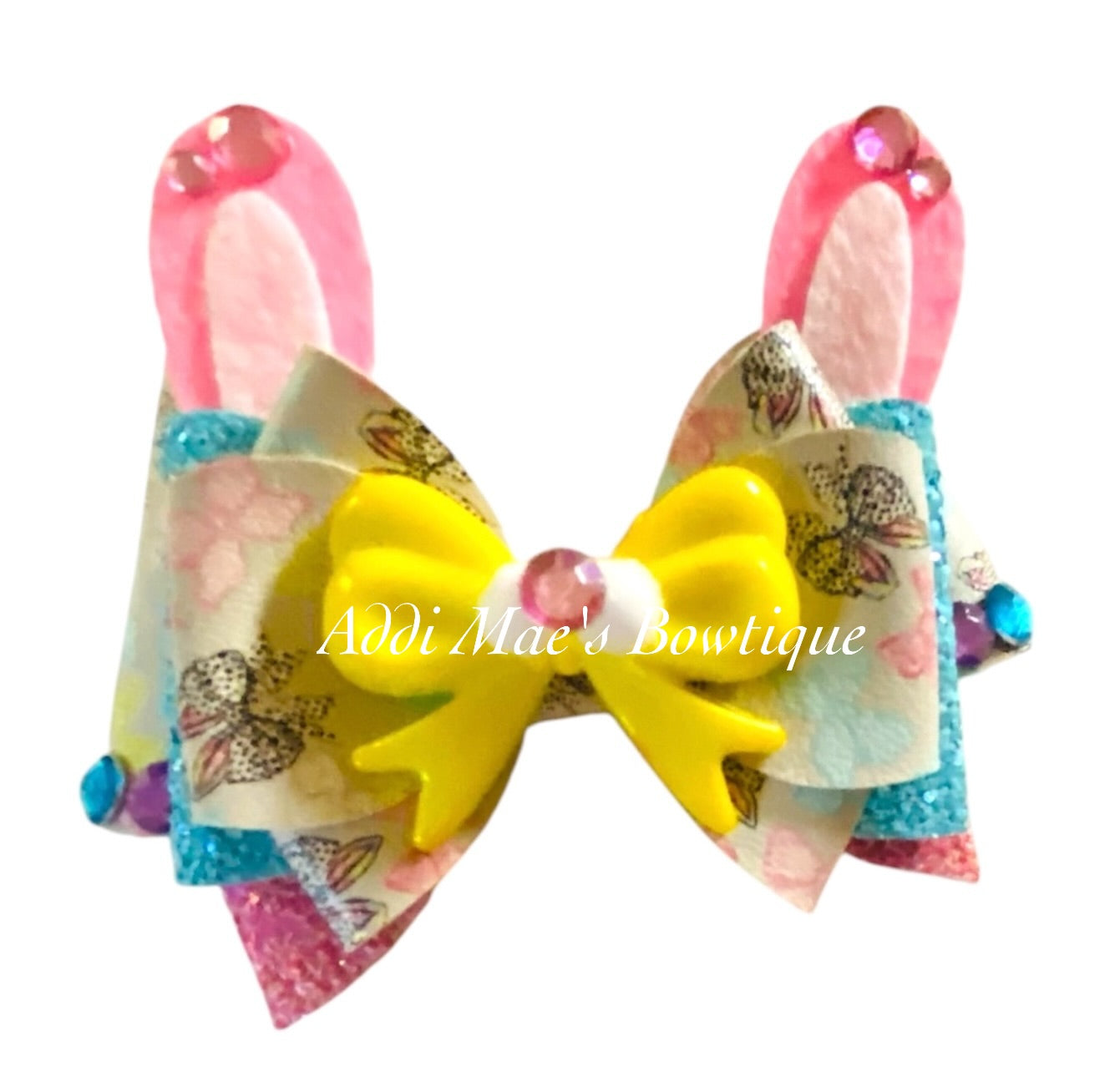 Bunny Ears and Bows Easter Bow