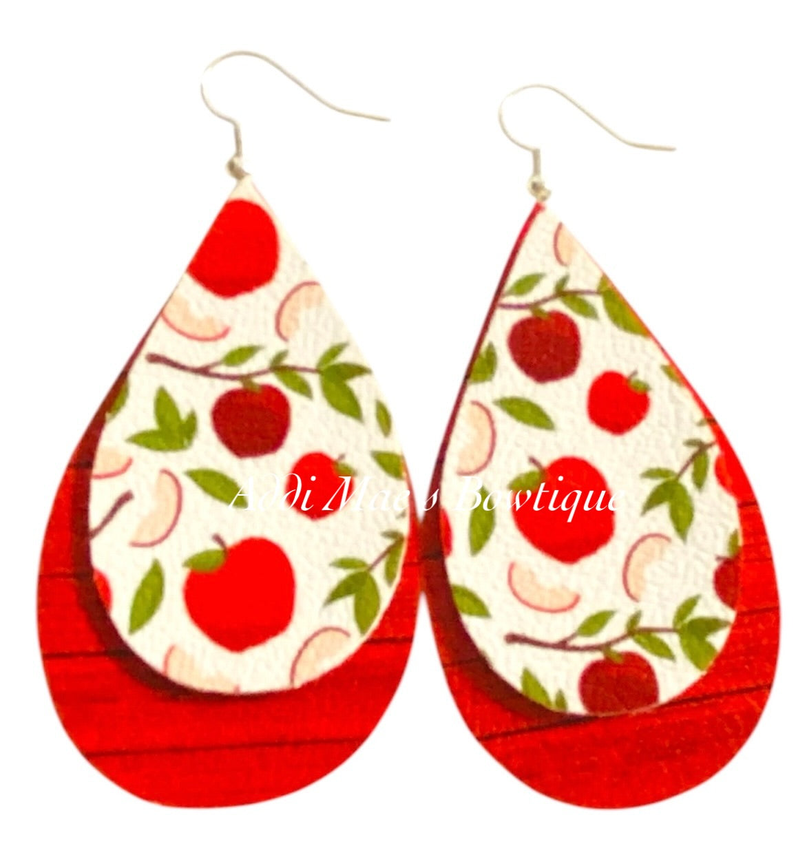 Summer Fruit Stacked Tear Drop Dangle Earrings