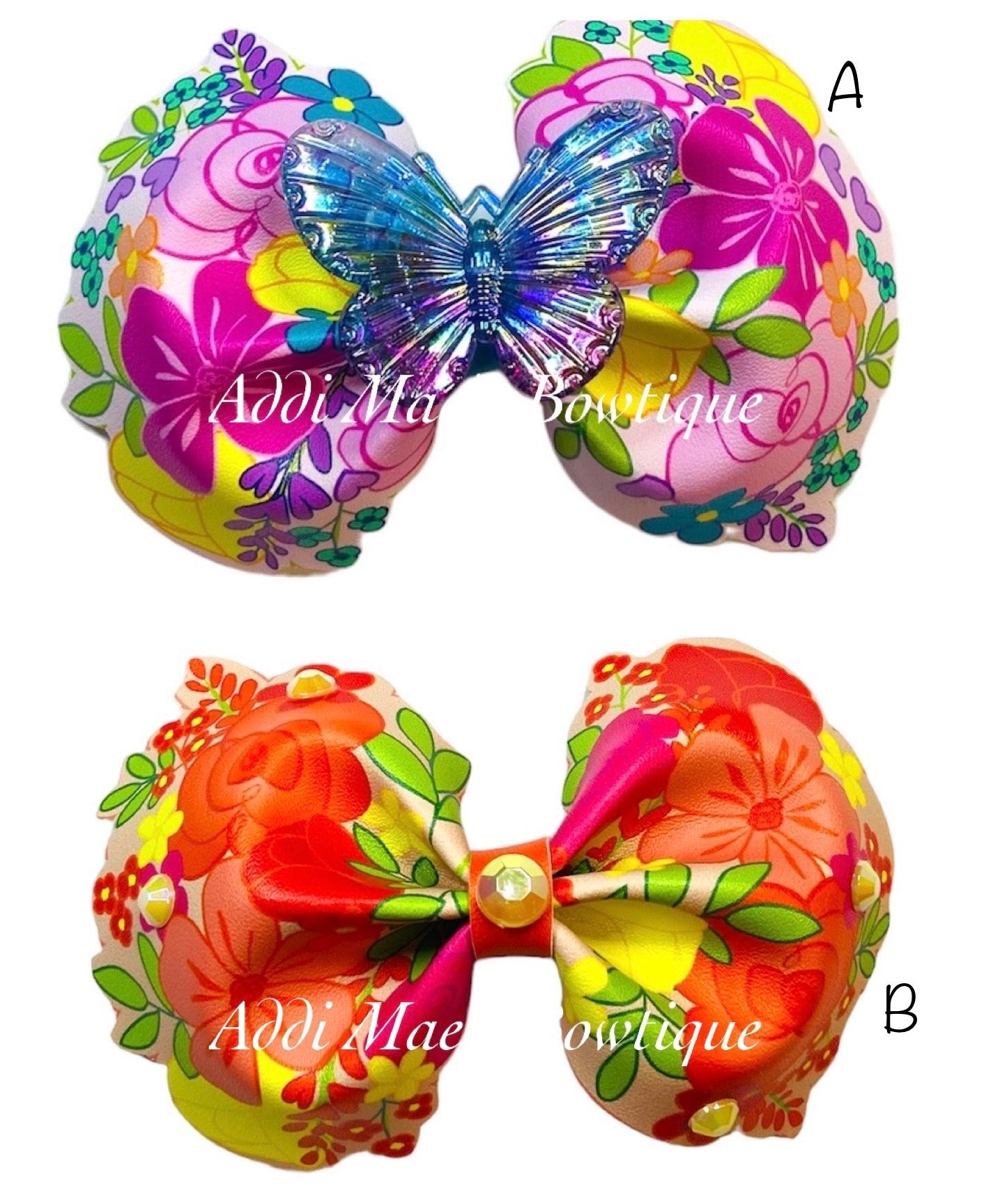 Spring Flowers 3” Bow
