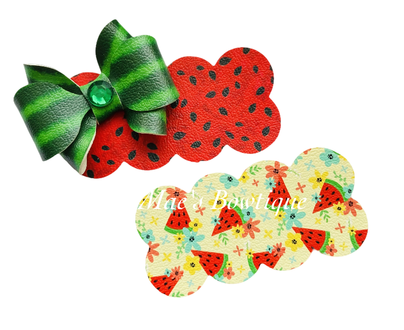 Flower Watermelon Snap Clip Set