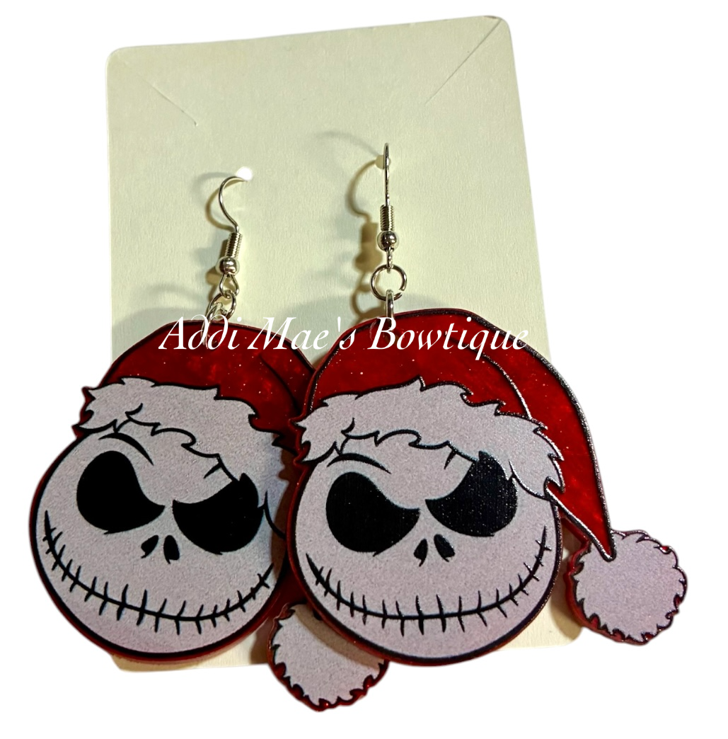 Santa Jack Nightmare Acrylic Dangle Earrings