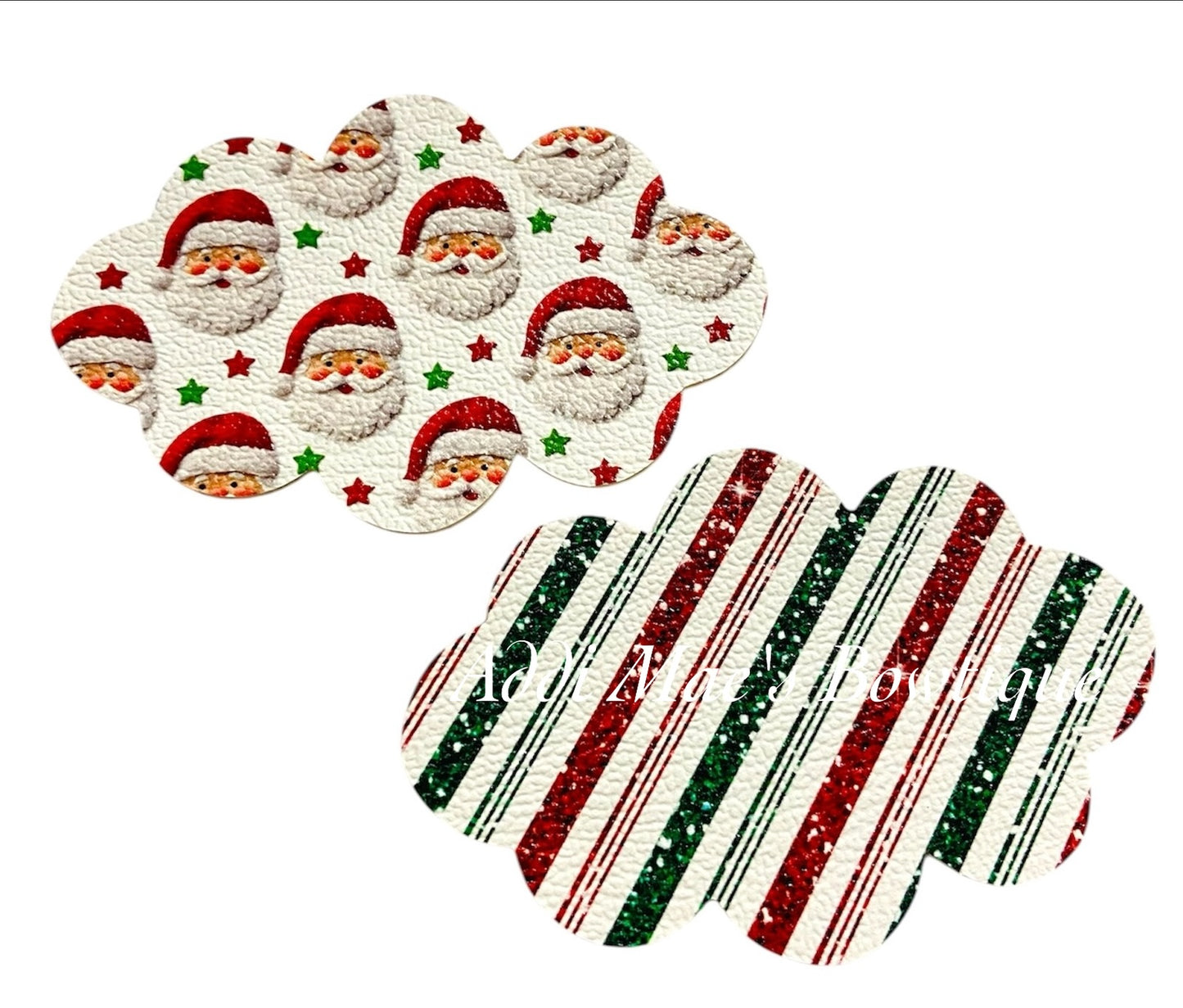 Jolly Santa Stripes Christmas Snap Clip Set