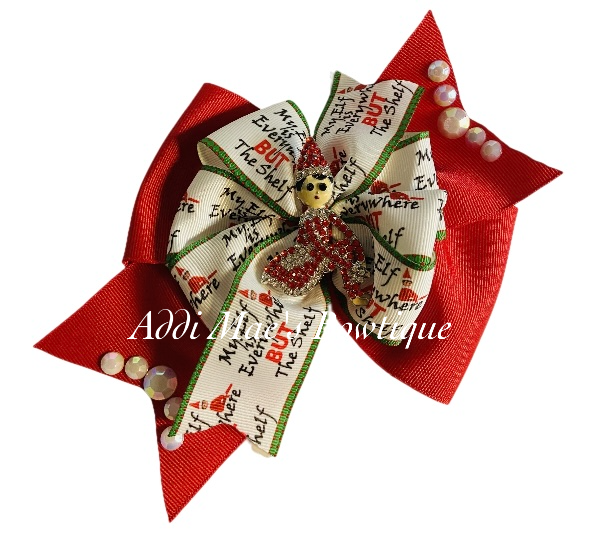 Shelf Elf Christmas Jumbo Pinwheel Ribbon Bow