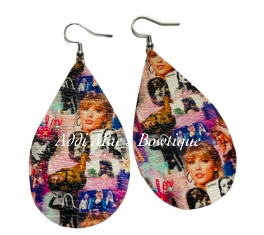 TS Tear Drop Dangle Earrings