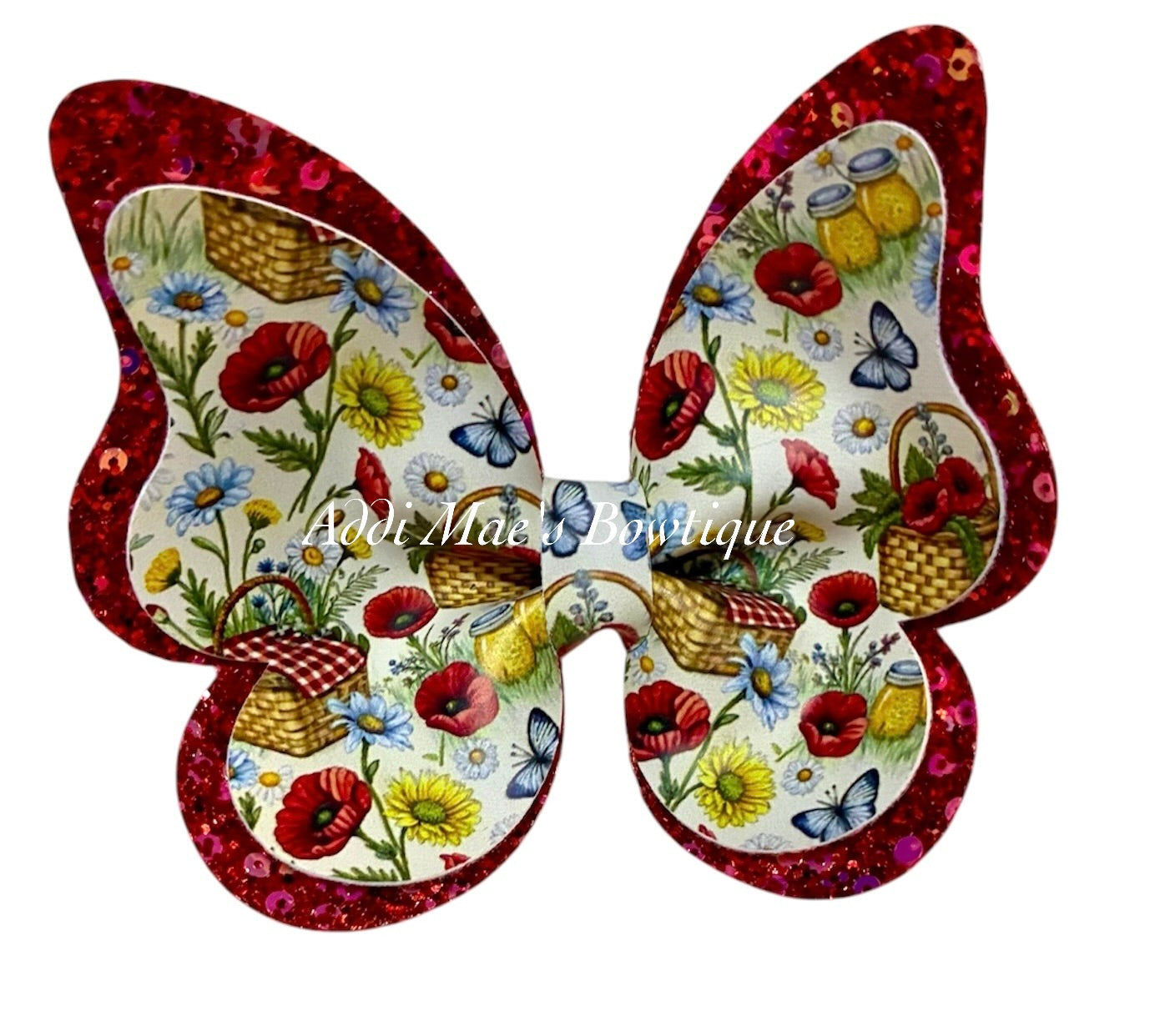 Picnic Baskets & Flowers Butterfly Bow
