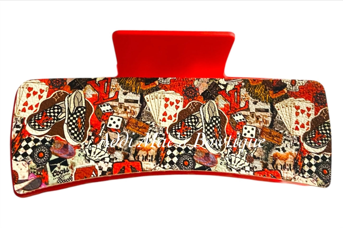 Pop Culture Red XL Claw Clip