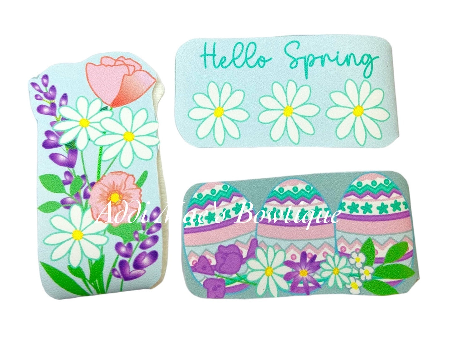 Spring Garden Easter Eggs Snap Clip Set