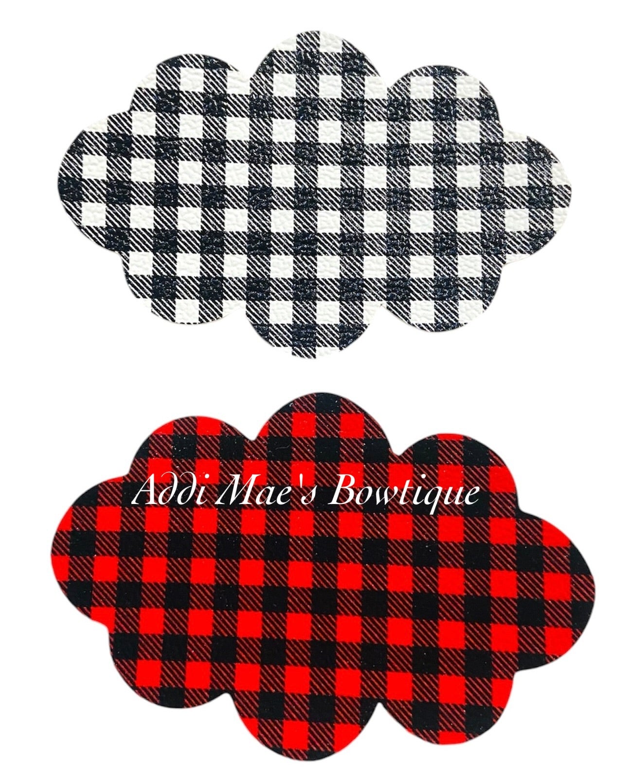 Buffalo Plaid Christmas Snap Clip Set