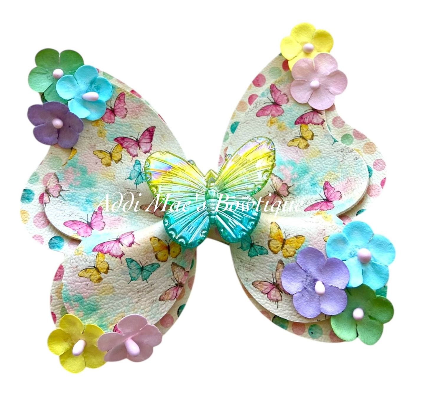 Pastel Butterflies Butterfly Bow