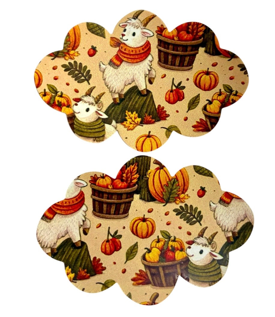 Fall Goats Snap Clip Set