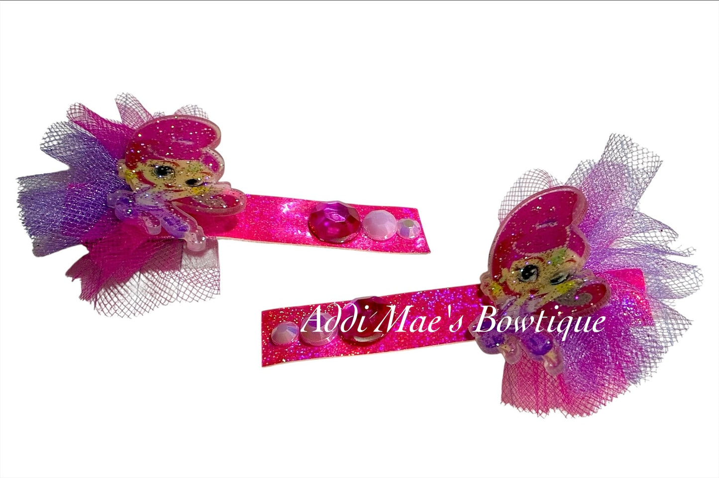 Shimmer Shine Genie Pink Alligator Clip Set