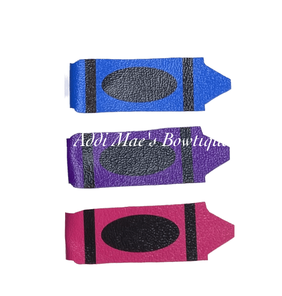 Crayons Back To School Snap Clip Set