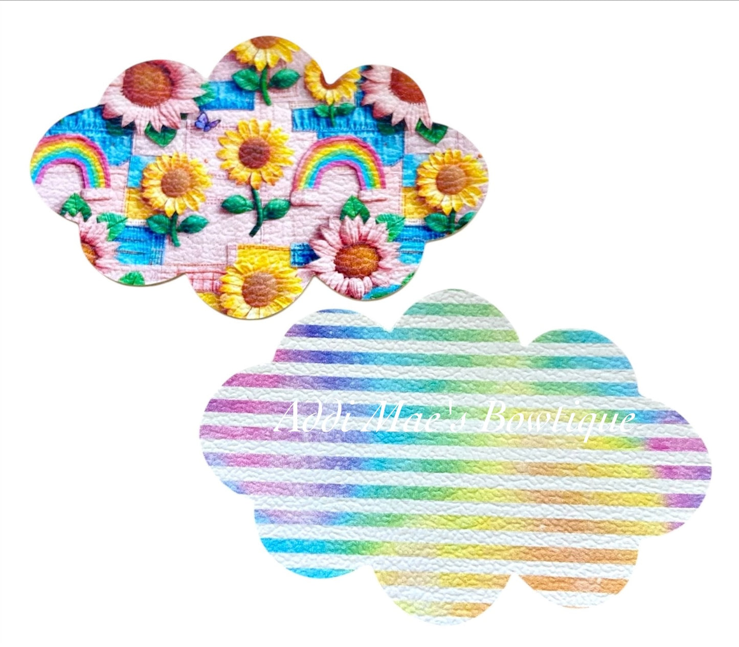 Sunflowers Rainbow Patchwork Snap Clip Set