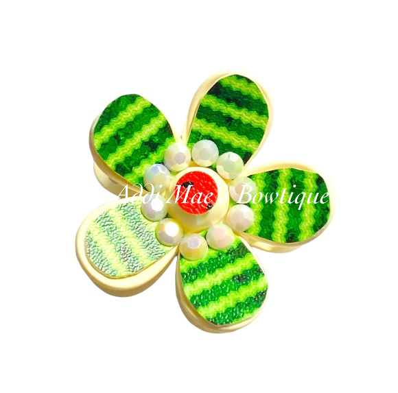 Watermelon Flower Claw Clip
