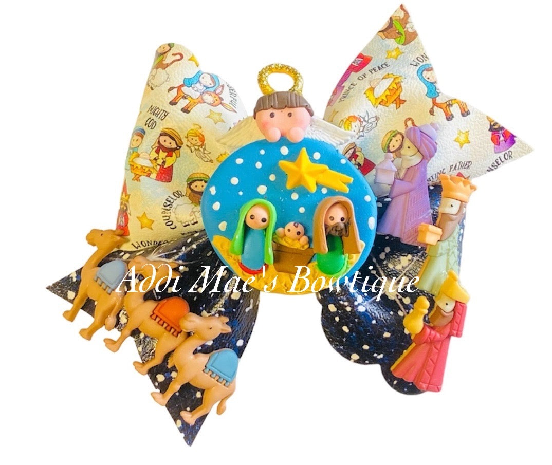 Christmas Nativity Three Wise Men Bow