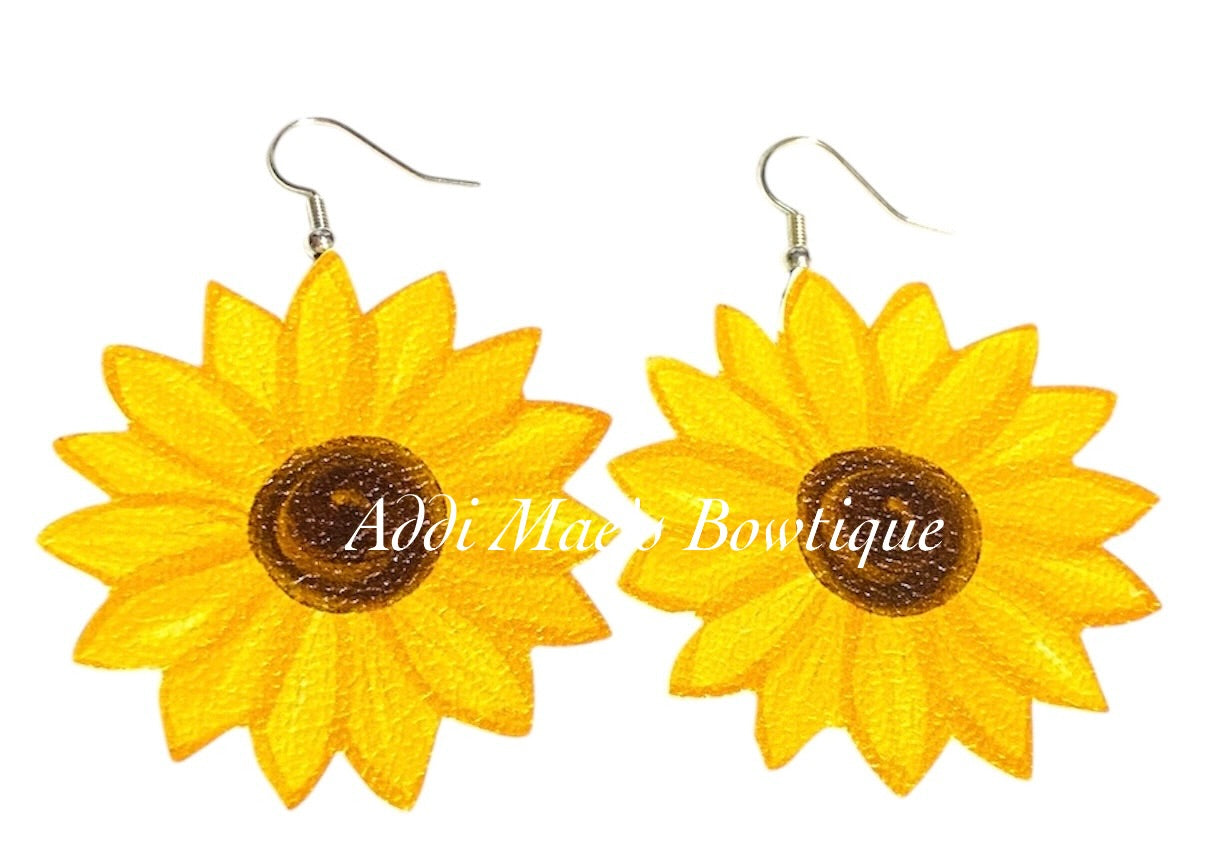 Sunflower Dangle Earrings