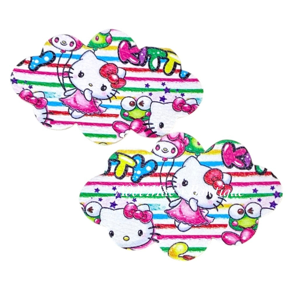 Kitty Stripes Snap Clip Set