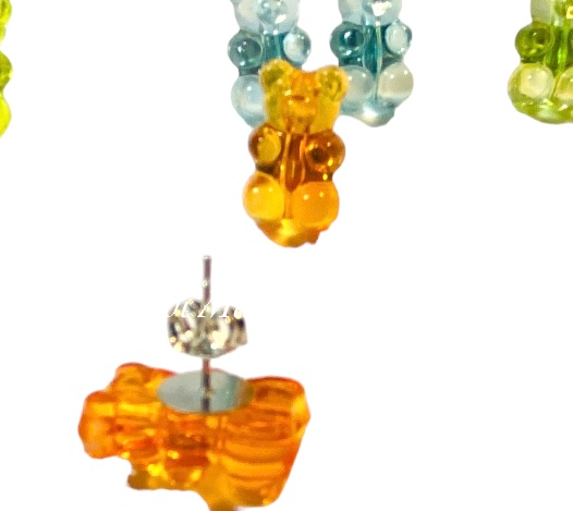 Gummy Bear 8mm Earring Studs