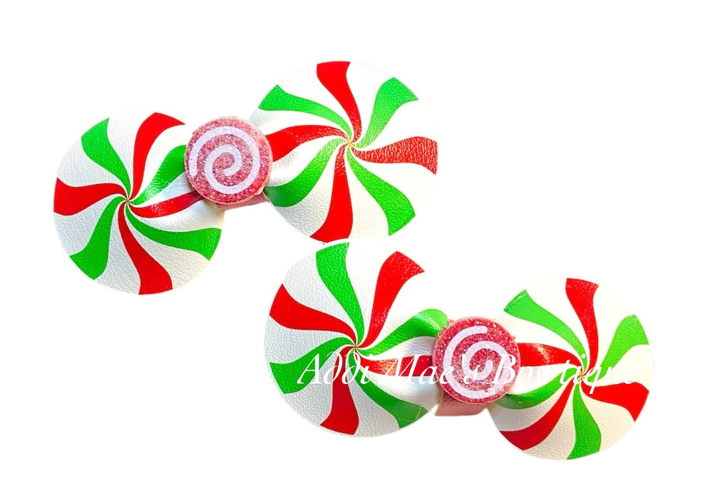 Peppermint Candy Christmas Piggy Set