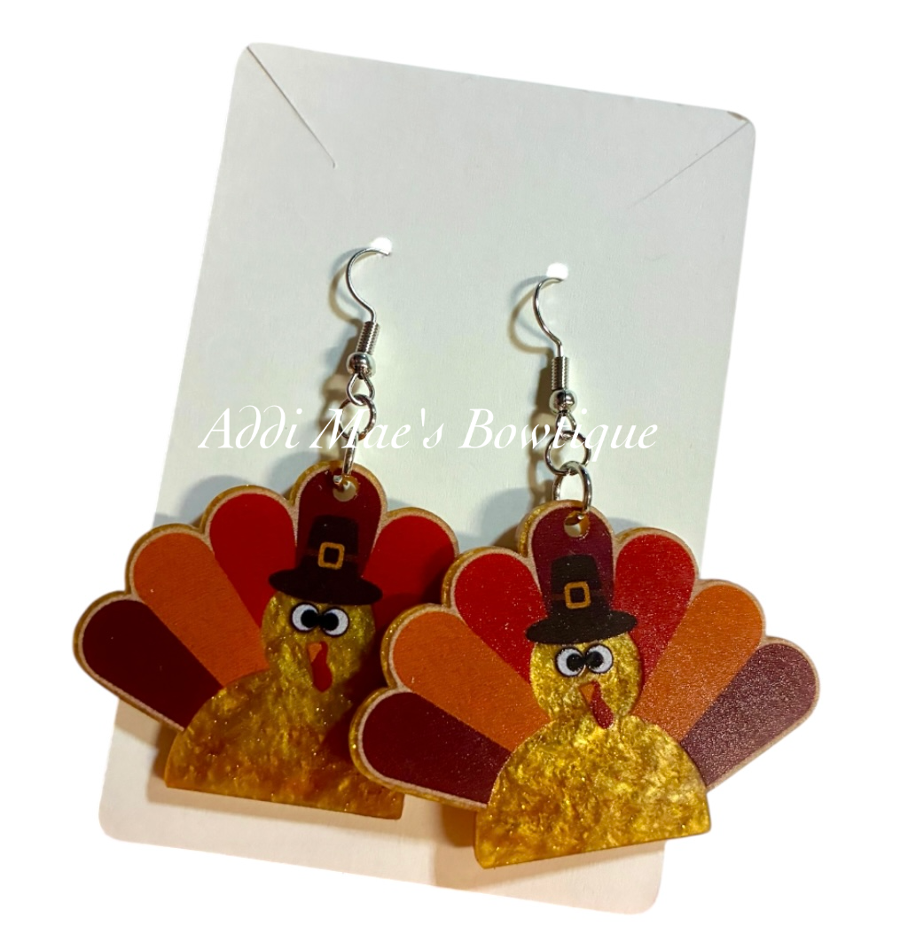 Turkey Acrylic Dangle Earrings