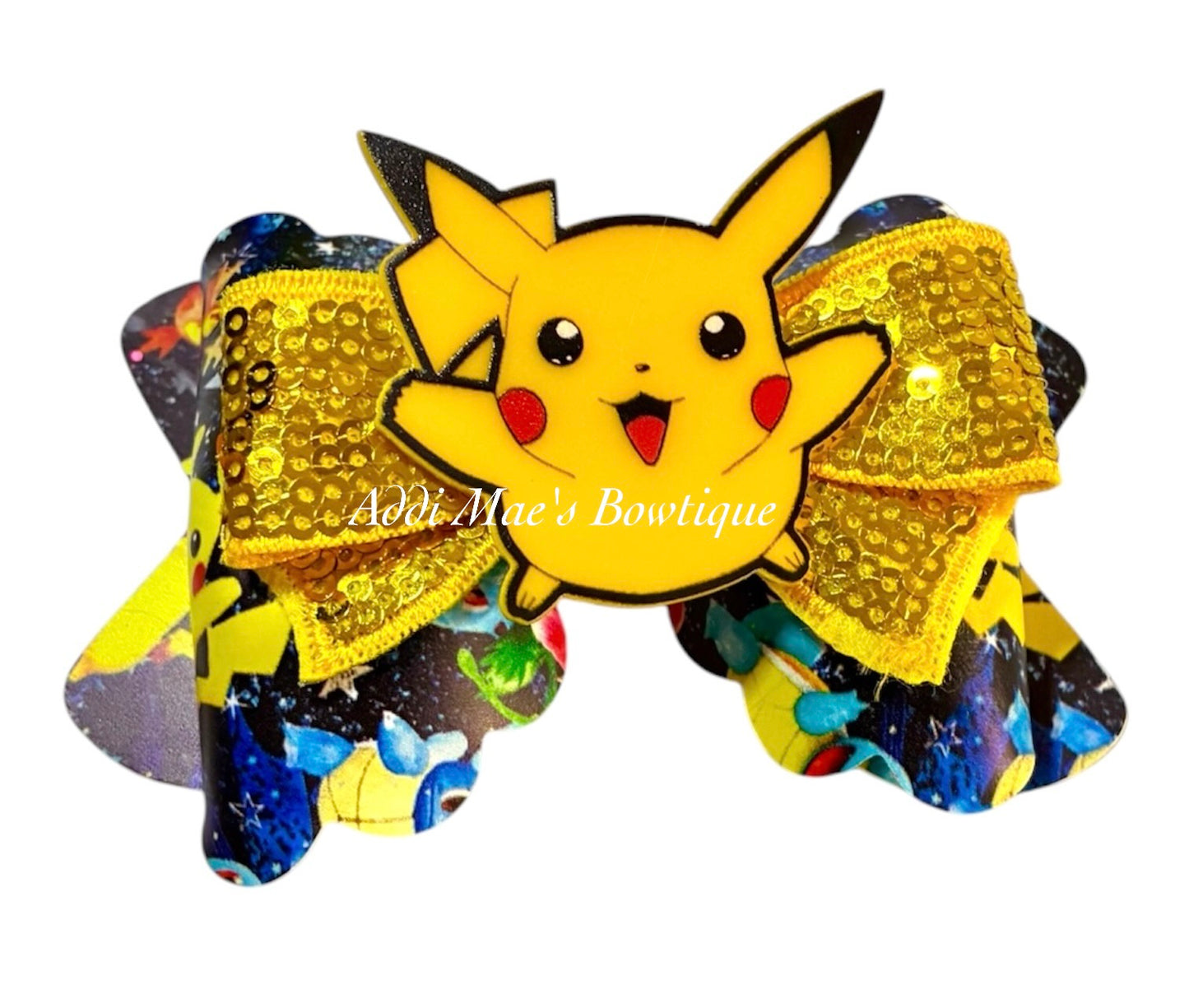 Yellow Pocket Monster Bow