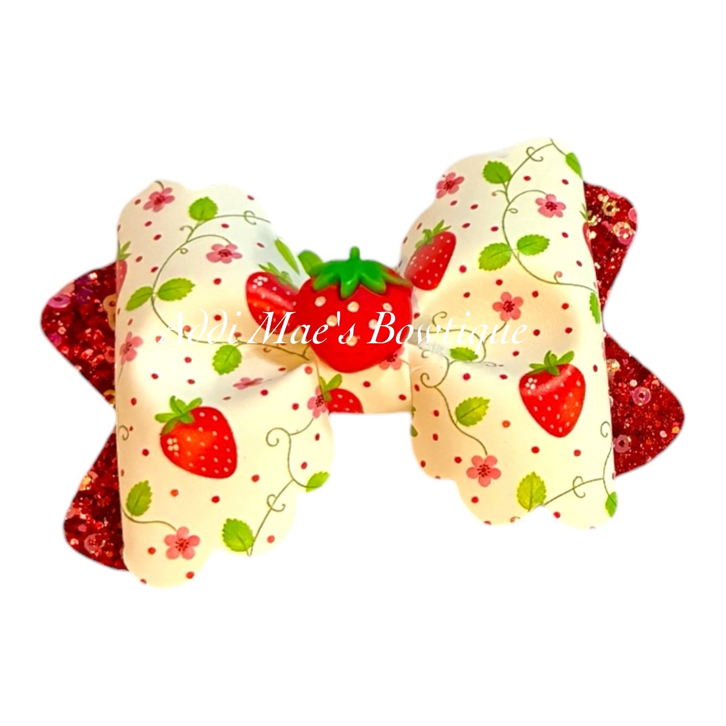 Strawberry Blossom Bow
