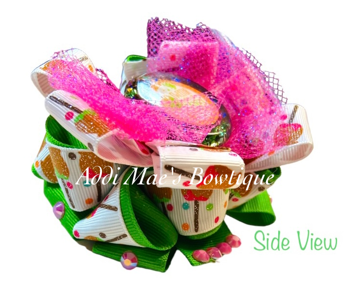 Sweeter Than Candy Apple Ribbon Bow