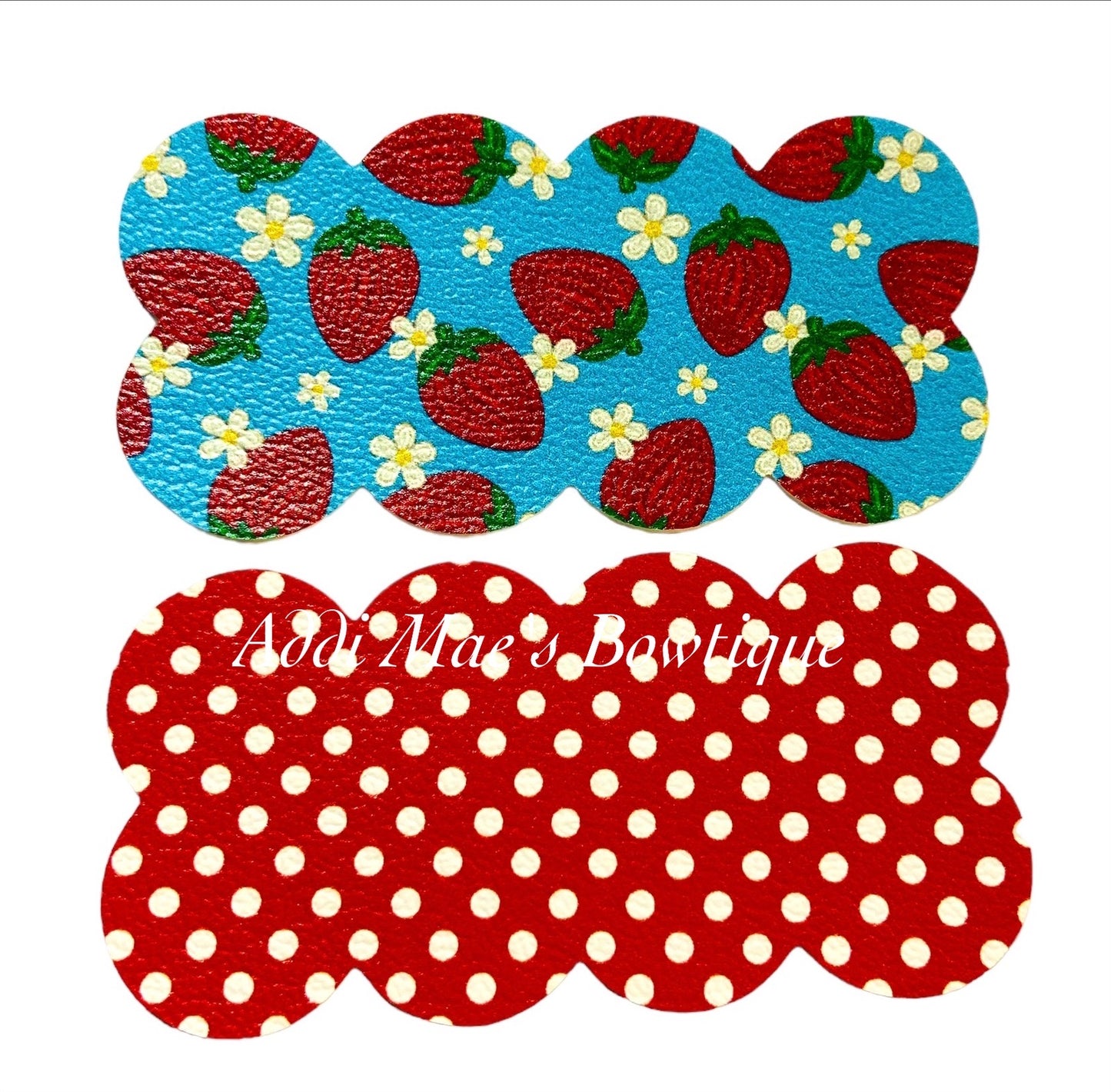 Strawberries Dots Snap Clip Set