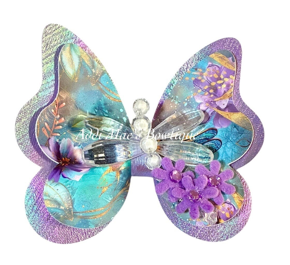 Dragonfly Iridescent Butterfly Bow