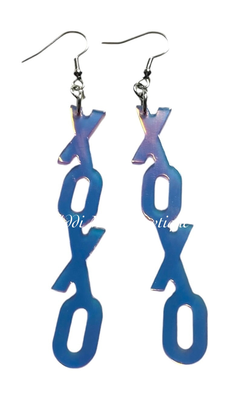 XOXO Acrylic Dangle Earrings