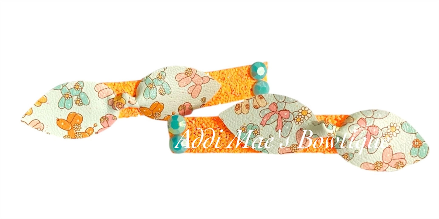 Balloon Dogs Mini Top Knot Alligator Clip Set