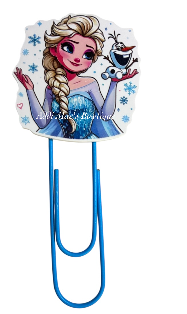 Ice Queen Jumbo Paperclip Bookmark